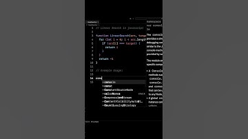 Linear Search in JavaScript Explained | Coding Short #shorts #shortsfeed #asmr #coding #programming