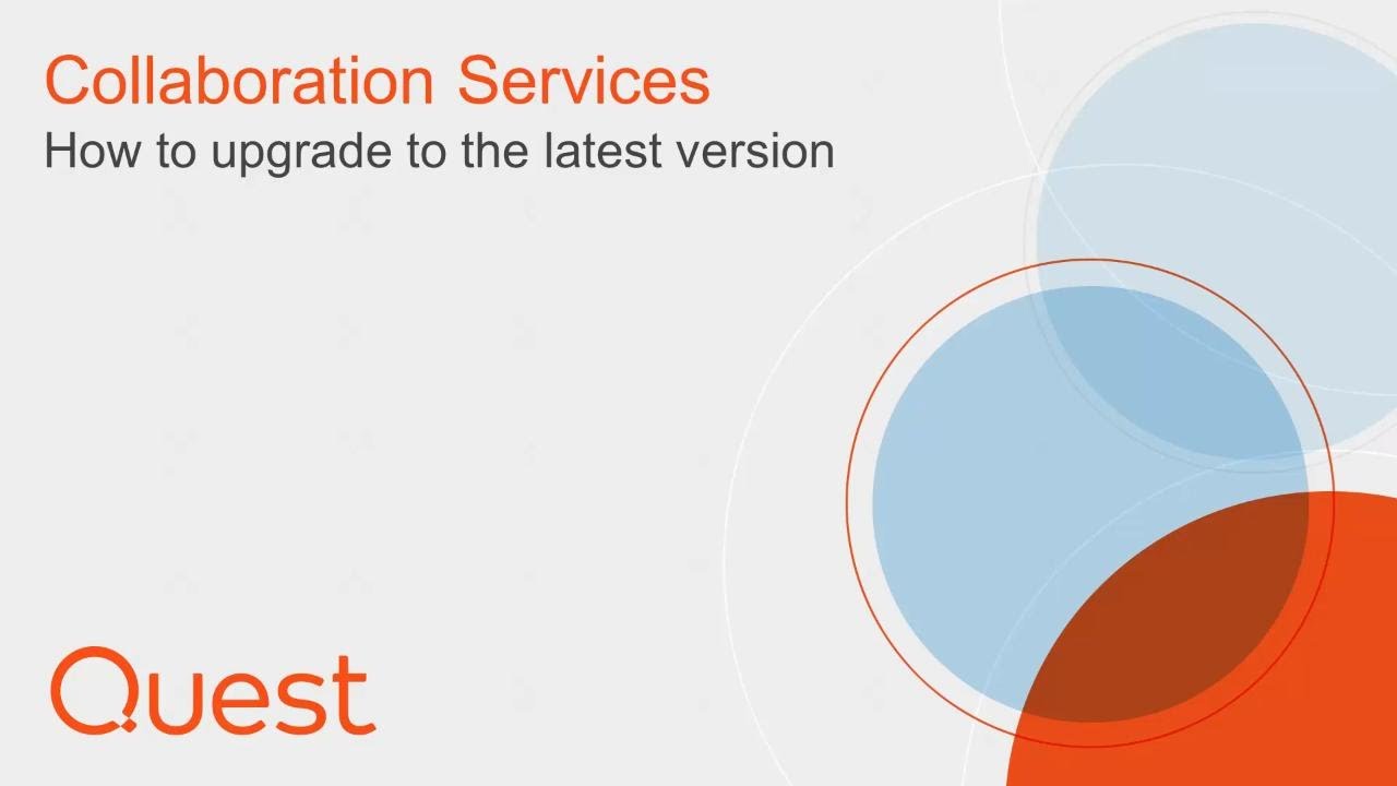 How to upgrade Collaboration Services - YouTube