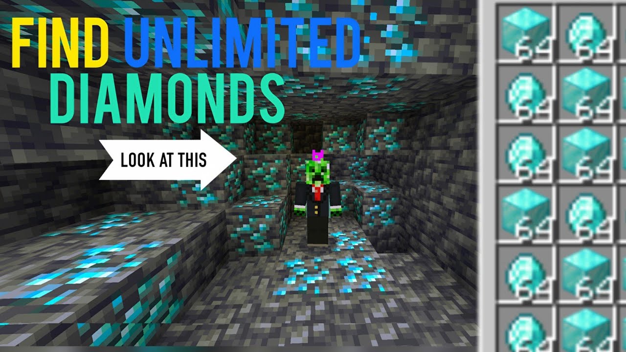 Best way to find diamonds in Minecraft pe 1.21+// @Crafterman500 ...