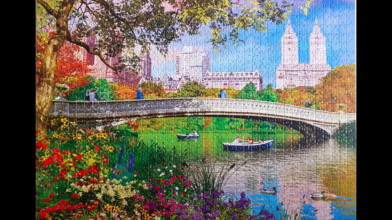 Puzzle Central Park, New York Trefl 1000 - YouTube