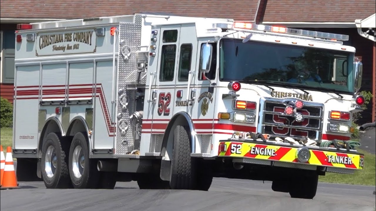 Christiana Fire Company Tanker 52 Responding YouTube