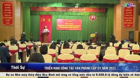 Triển khai công tác văn phòng cấp ủy năm 2021