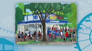 Artist Kickliy Paints Scenes Of Fairgrounds