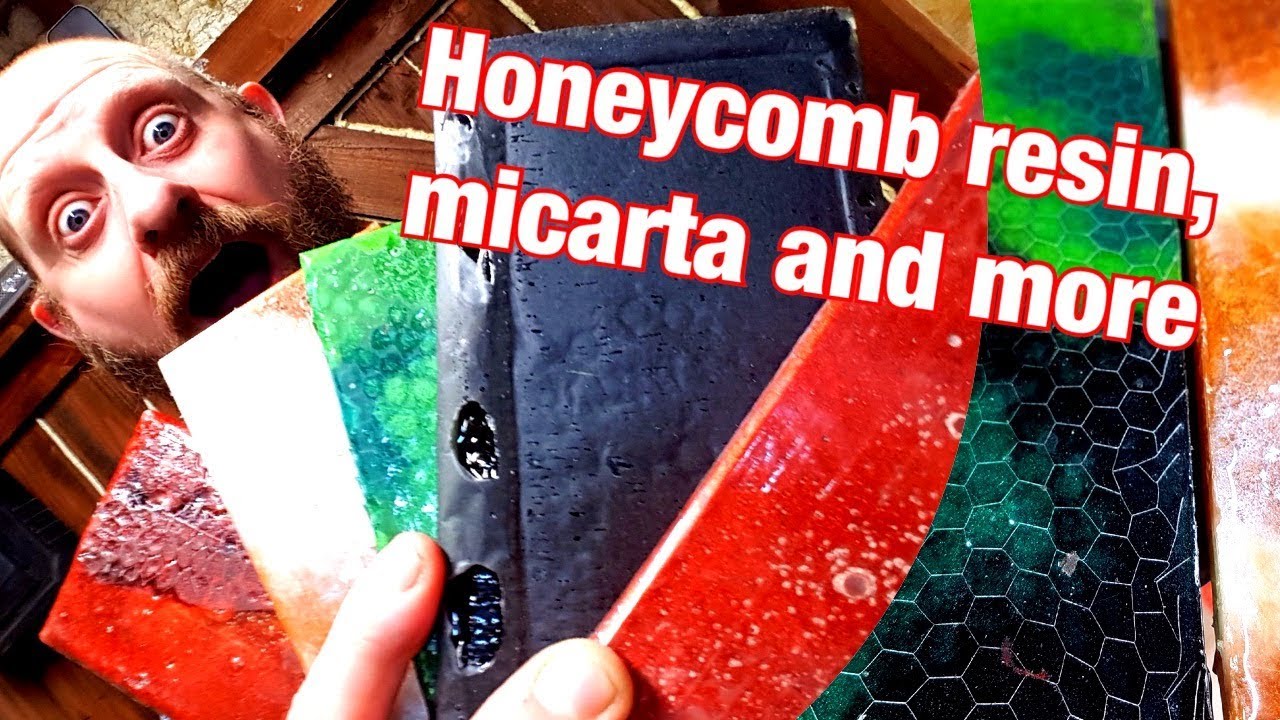 How I make honeycomb resin and carbon fibre micarta scales 