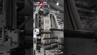 Famous DBRY320-6C Flexo Printing Machine with two die-cutting stations and video monitor Net Worth