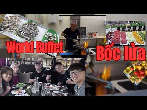 Review Buffet Với Màn Biểu Diễn Bốc Lửa Của Anh Đầu Bếp  Ở Toulouse Miền Nam Nước Pháp