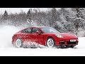 Первый тест Porsche Panamera 2017: разгон до 200 км/ч на снегу