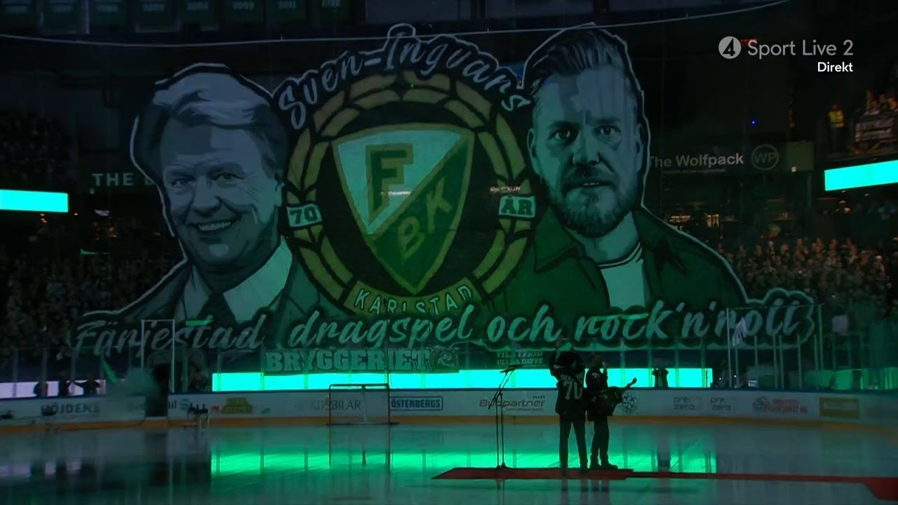Hyllning av Sven-Ingvars, intro & slutsignal | Färjestad BK - Brynäs IF | SHL 25/26 | 2026-01-17