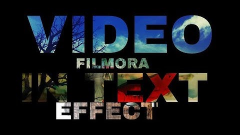 WONDERSHARE FILMORA | HOW TO MAKE VIDEO TEXT SHAPE EFFECT | TEXT | TUTORIAL [HINDI]