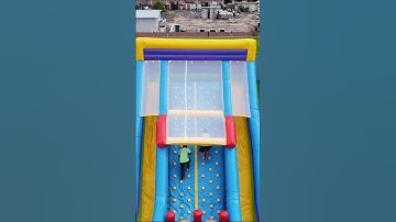 Double Rock Climbing Inflatable Slide! An Exciting Adventure Awaits! #inflatable #inflatableslide