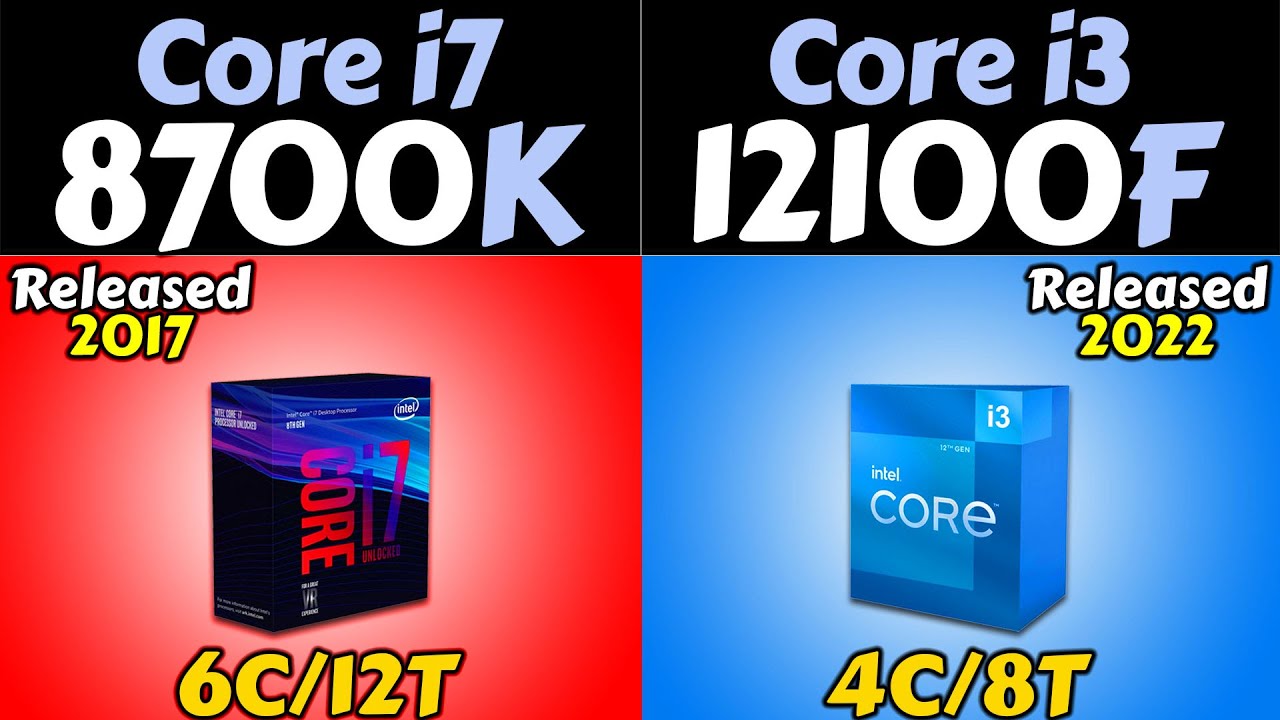 i7-8700K vs i3-12100F | RTX 3080 and RTX 3060 | How Much Performance  Difference?