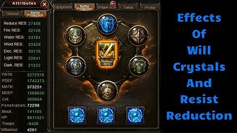 Wartune :- Understanding The Effects Of Will Crystals And Resist Reduction