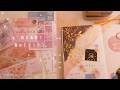 【手帳デコ】桜の素材を使って作るピンクデコ🌸