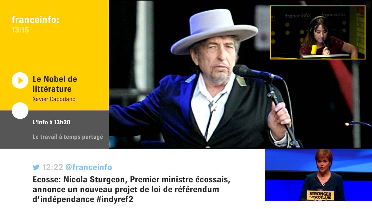 Bob Dylan, prix Nobel de littérature : "Il a toujours soigné ses textes