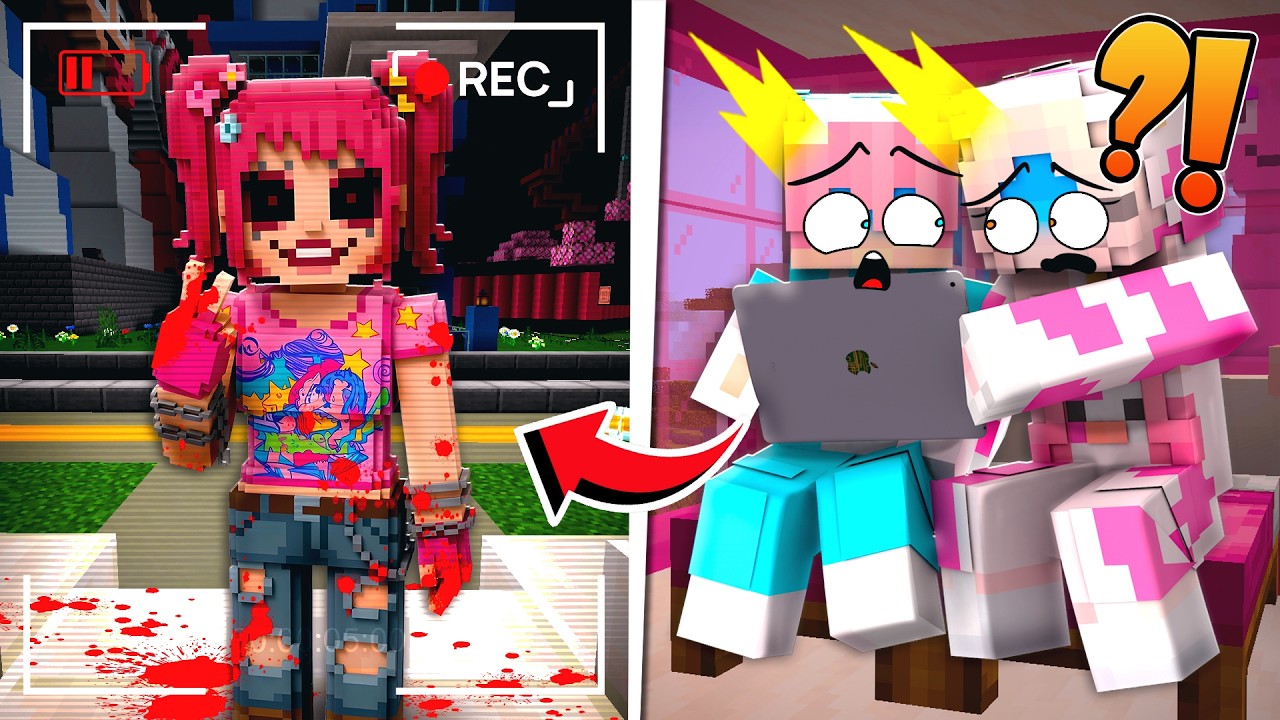 MOMON & ATUN LIHAT PENAMPAKAN NAIKILA EXE di DEPAN RUMAH MOMON di MINECRAFT @BANGJBLOX