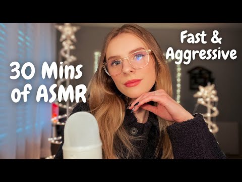 ASMR | Fast & Aggressive Trigger Assortment (Tapping, Scratching + Mic Triggers) what I got for Xmas