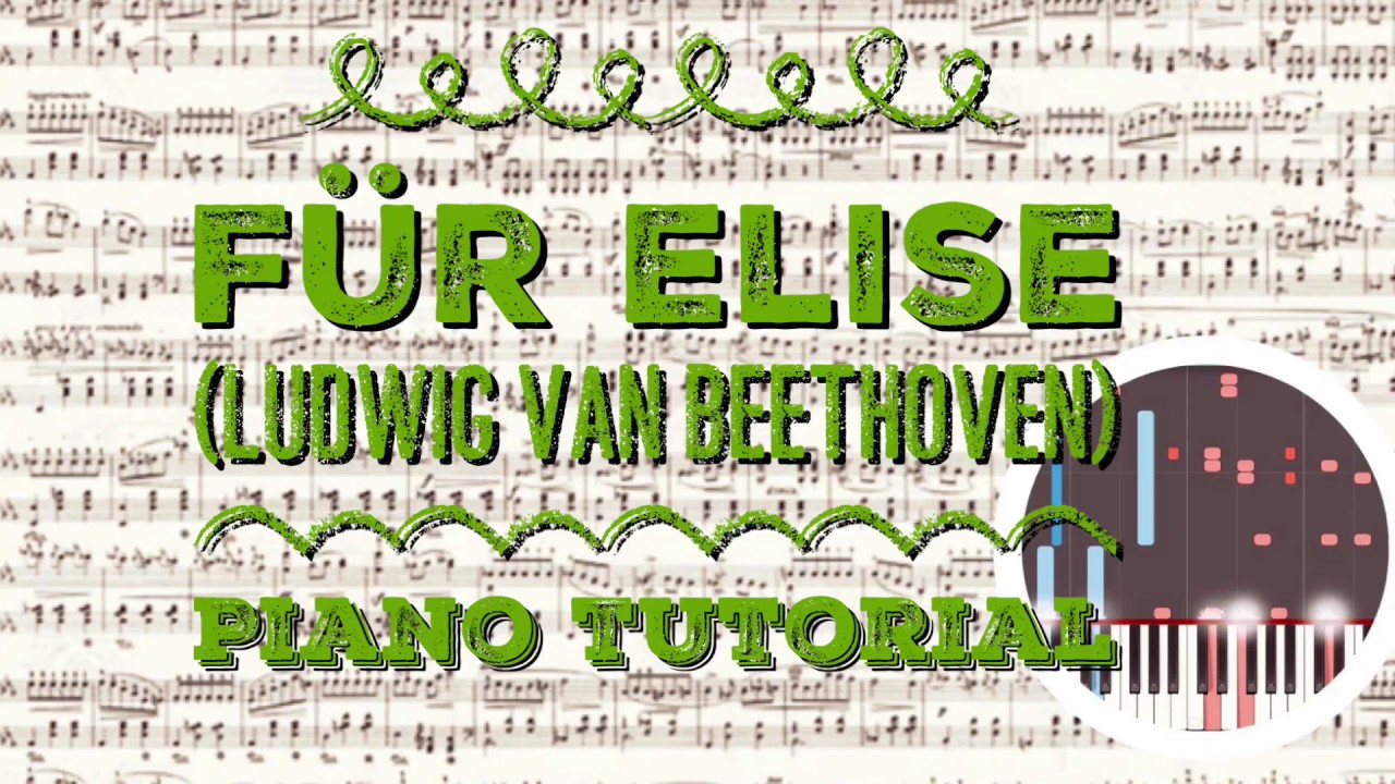 Piano Tutorial Für Elise Klavier spielen lernen ohne Noten lesen