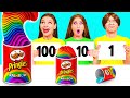 100個重ねフードチャレンジ | 素晴らしい料理のハック Happy Funny