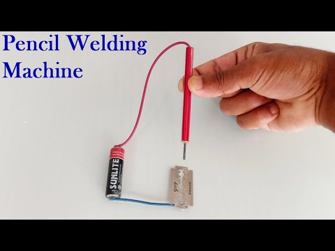 How to make a simple pencil welding machine with bleed | Diy welding machine | 12v welding machine