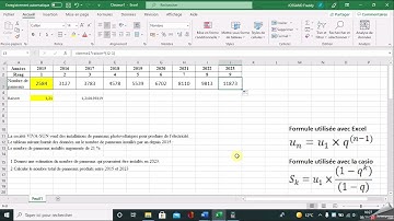 Suite géométrique avec Excel