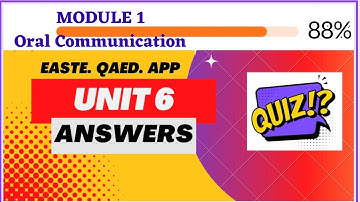 UNIT 6 Answers| Unit 6 Quiz Answers| Qaed App