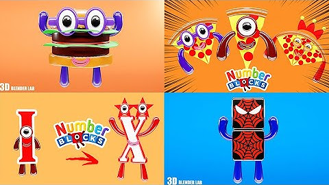 NUMBERBLOCKS Quadparison Part 93 | 3D Blender Lab