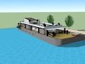 Transformation of an Old Barge- into a "Modern Luxury Houseboat" Amsterdam - Grand Design