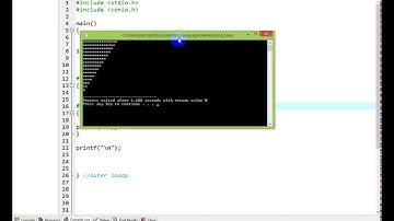 Learn C language Part  14 Print Upper triangle pattern nested loop