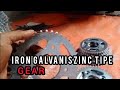 IRON GALVANISZINC TIPE GEAR