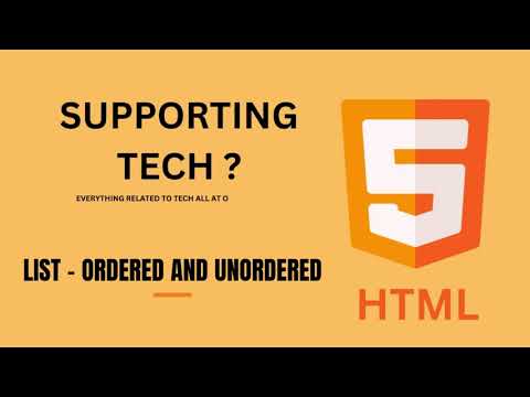HTML - OrderedList & UnorderedList (02)