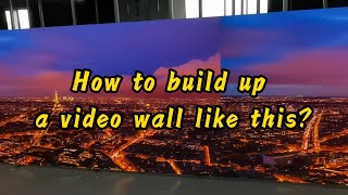 Build Up A Video Wall With Gtek Walled Indoor Fixed Led Display