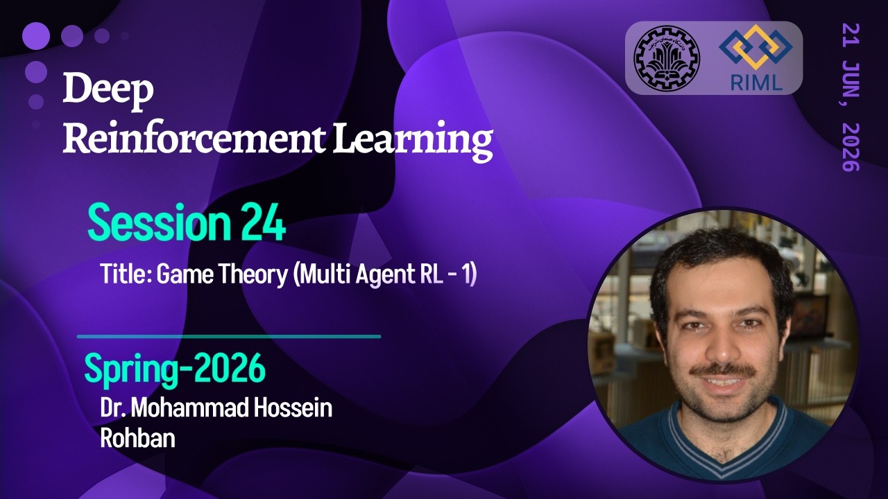 Reinforcement Learning 2026 - Session 24