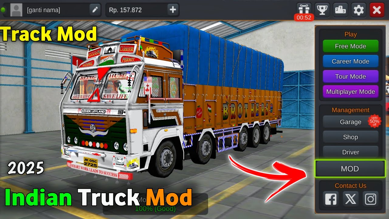 How To Add Indian Truck Mod For Bus Simulator Indonesia 2025 install truck mod 😱