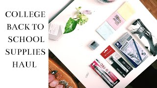 COLLEGE BACK TO SCHOOL SUPPLIES HAUL 2019