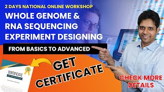 Learn Whole Genome & RNA Sequencing Experiment Designing - 2 Days National Workshop