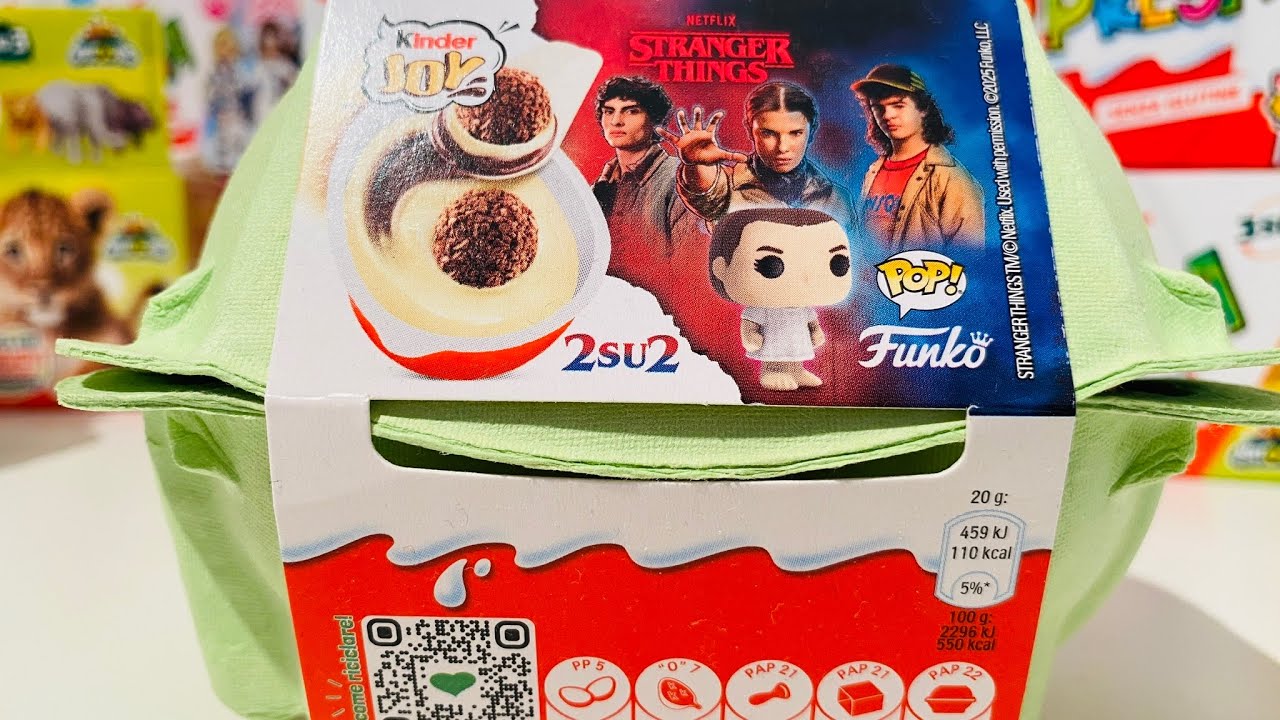 New Collection 2025 Stranger Things Kinder Joy ASMR Unboxing - YouTube