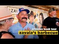 Breaking the best news at Zavala's Barbecue in Grand Prairie, TX (ArnieTex Book Tour Day 9)