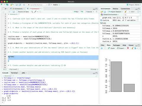 Drawing Error Bars with SEM in R Base