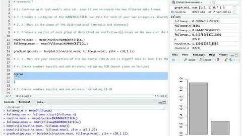 Drawing Error Bars with SEM in R Base