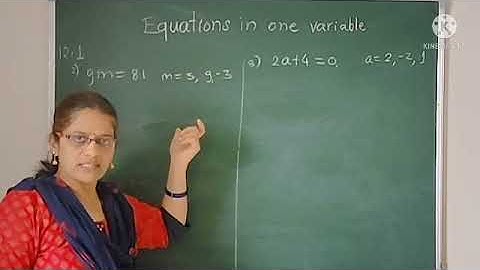 EQUATIONS IN ONE VARIABLE Q.1 PRACTICE SET 12.1 STD 8 MATHS ENGLISH MED MH BOARD BY PRUTHA KULKARNI.