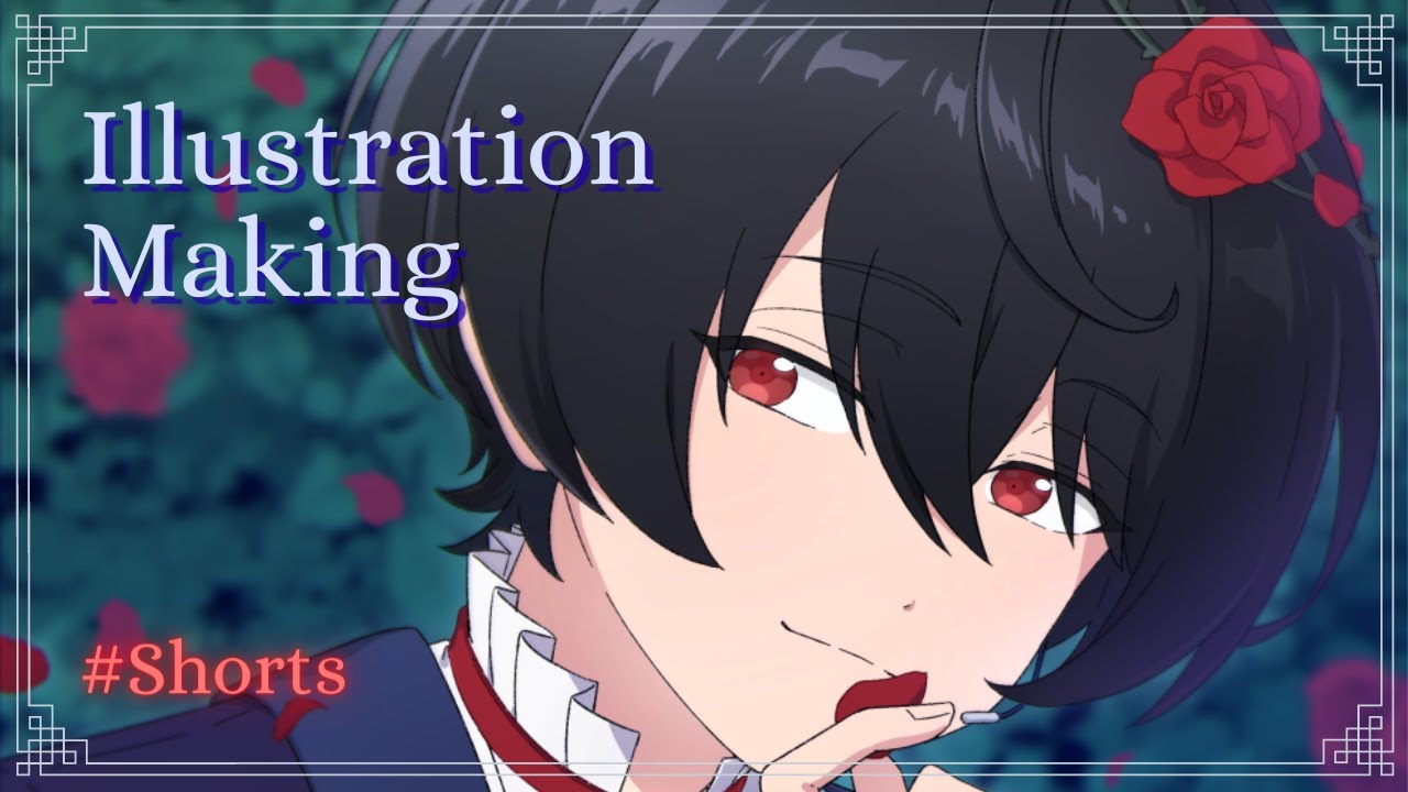 イラストメイキング 朔間凛月 ゴールデンリング あんさんぶるスターズ Illustration Making Shorts Youtube