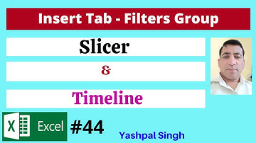 Slicer and Timeline in MS Excel in Hindi | MS Excel  |