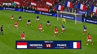 9 Oct, 2026 | Indonesia vs France 🇮🇩🇫🇷 | FIFA World Cup | eFootball PES 2021 Gameplay