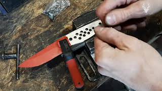 Making a camping knife Part # 2 Micarta handle