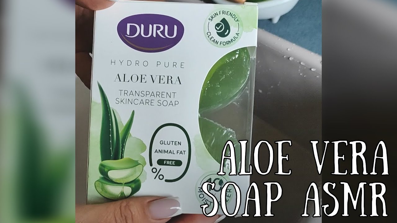 💚DURU SOAP ALOE VERA ASMR 🧽| 🧼Мило DURU з Алое Вера АСМР💚