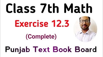 Class 7 Math Ex 12.3 Unit 12 I Chapter 12 Exercise 12.3 Class 7 Math PTB I Surface Area of Cylinder.