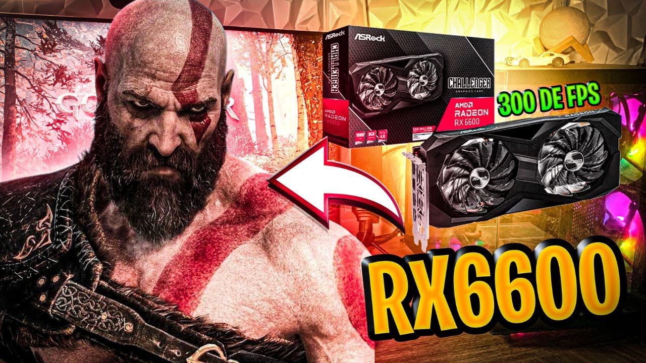 💻 RX 6600 + Xeon 2650v4: God of War Rodando Liso? Teste REAL 1080p!