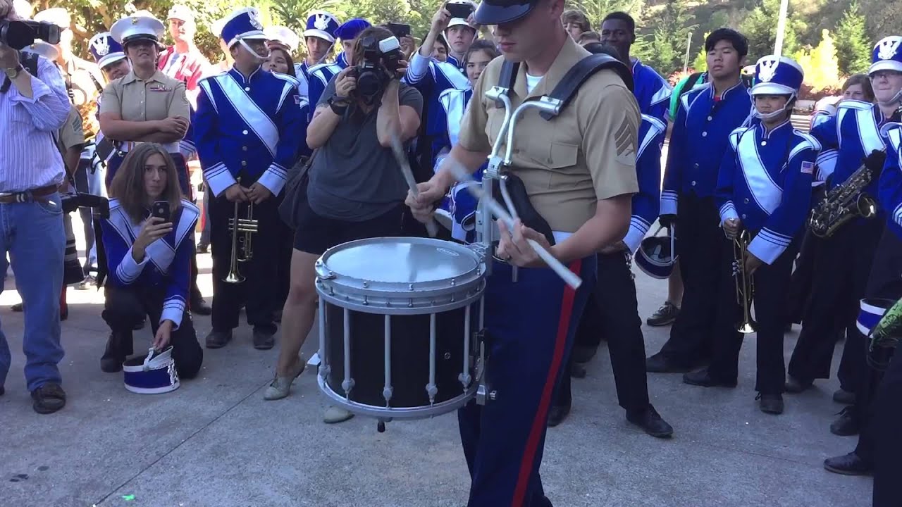 Fleet Week San Francisco 2015 Snare Drum Battle (Benicia vs Marines) YouTube