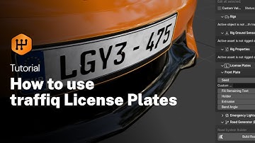 How to use traffiq License Plates | traffiq 2.2.0 - Vehicles Library