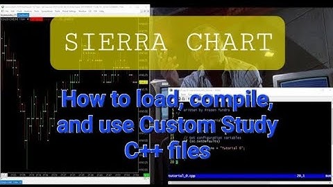 How To Open, Compile, and Load Custom Study .cpp C++ Files In Sierra Chart